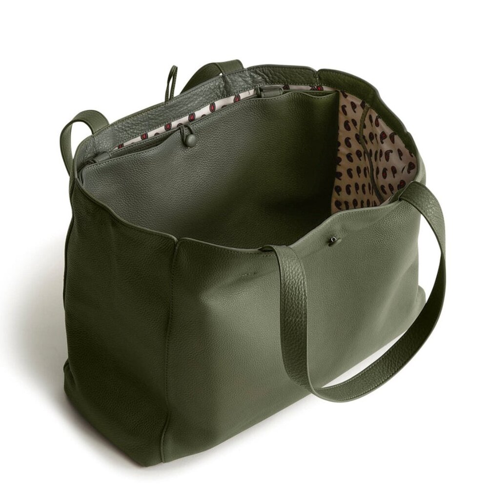 Vera Bradley Hathaway Tote Bag in Bronze Green - Picture 5 of 8